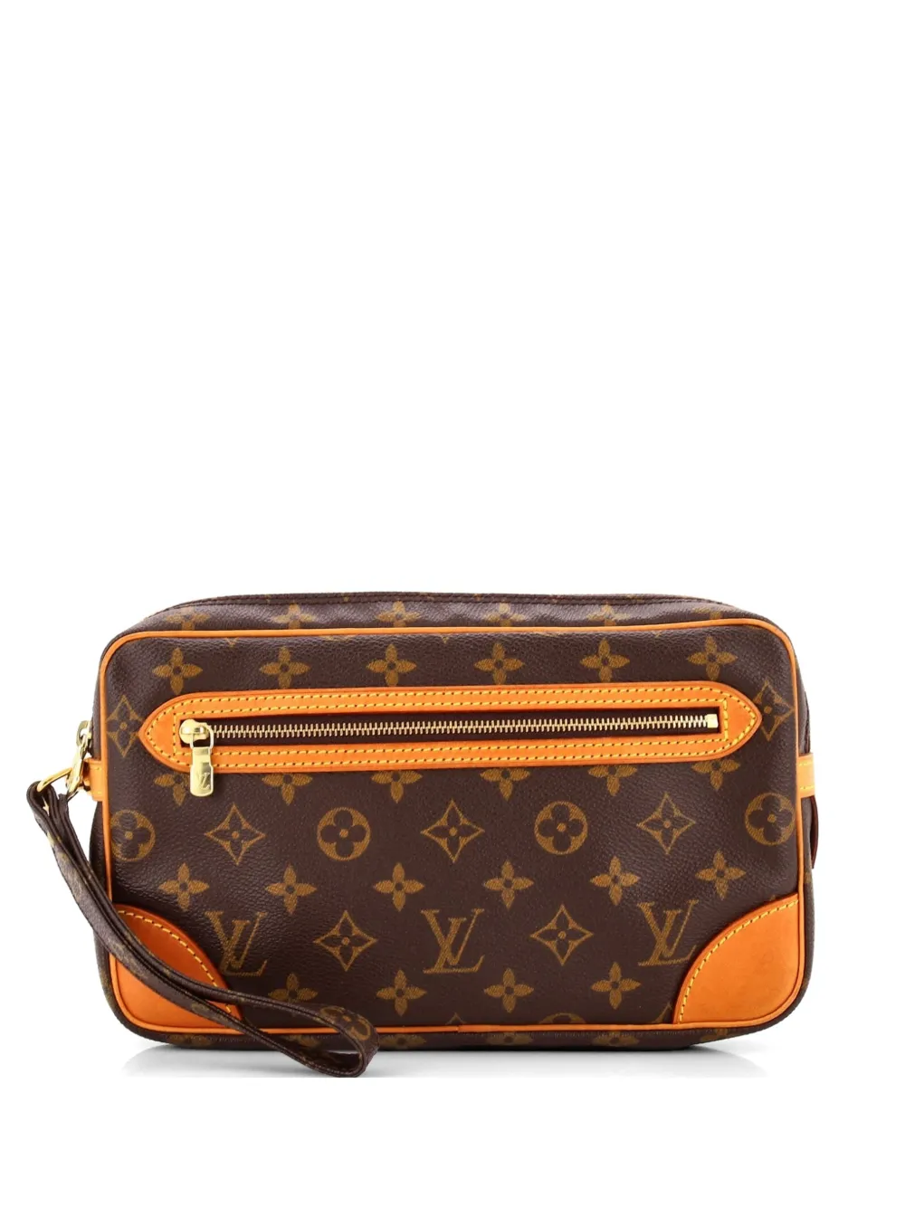 Louis Vuitton Pre-Owned Marly Dragonne Monogram Canvas GM clutch bag - Marrone