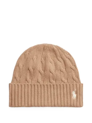 Polo Ralph Lauren Polo Bear cable-knit Beanie | FARFETCH display picture 1