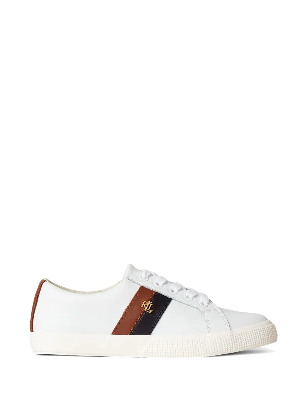 Polo Ralph Lauren Janson II stripe logo sneakers - Bianco