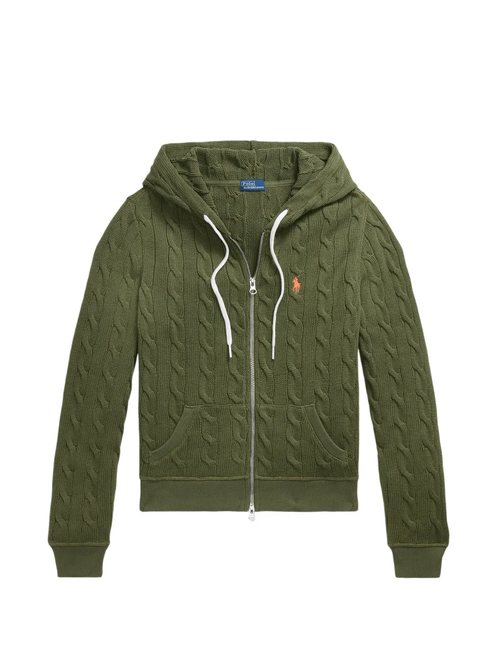 Polo Ralph Lauren cable-knit hoodie - Green