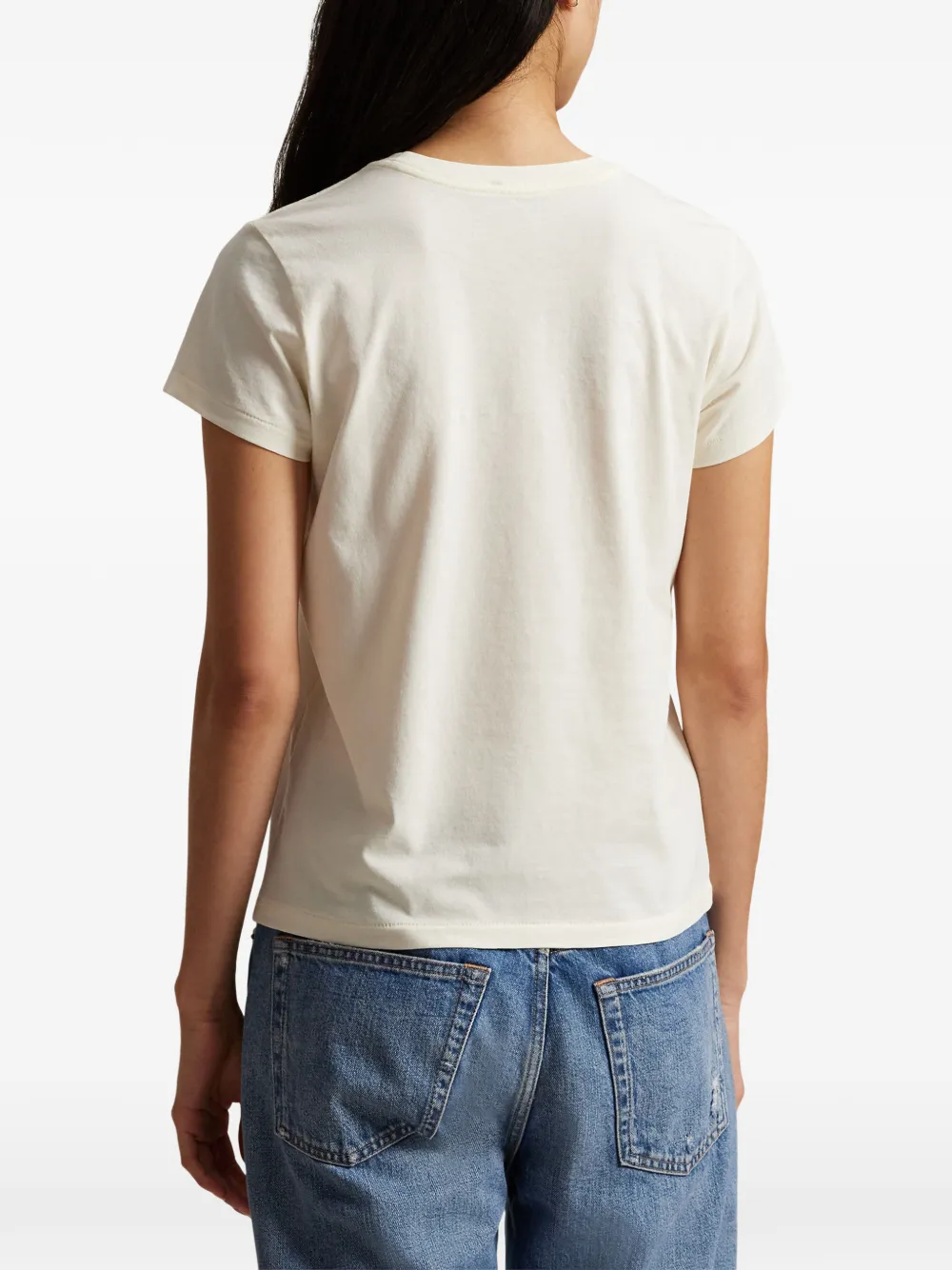 Polo Ralph Lauren Anchor T-shirt met logo Beige