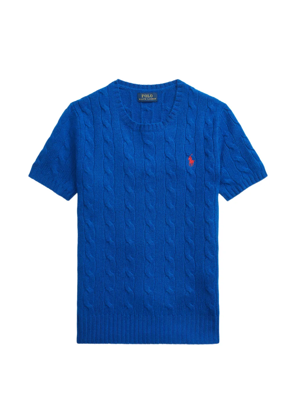 Polo Ralph Lauren cable knit short sleeve T-shirt - Blu
