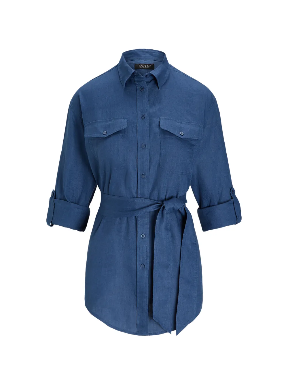 Polo Ralph Lauren belted long-sleeve shirt - Blau