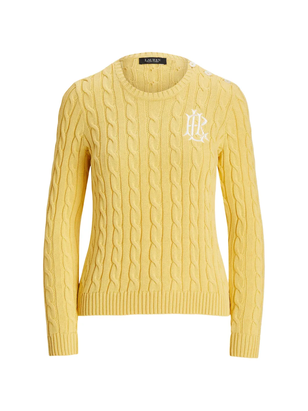 Polo Ralph Lauren cable-knit embroidered sweater - Giallo