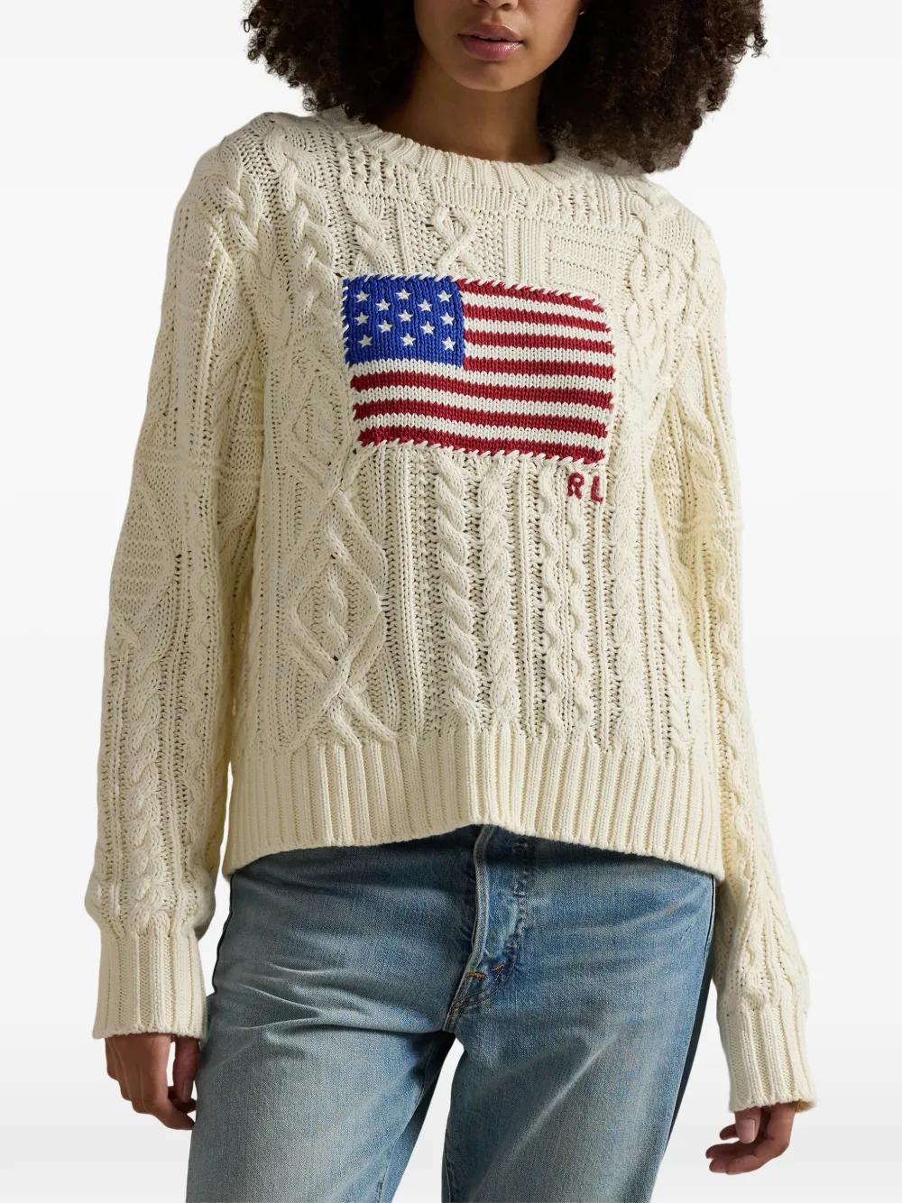 Polo Ralph Lauren Kabelgebreide trui Beige