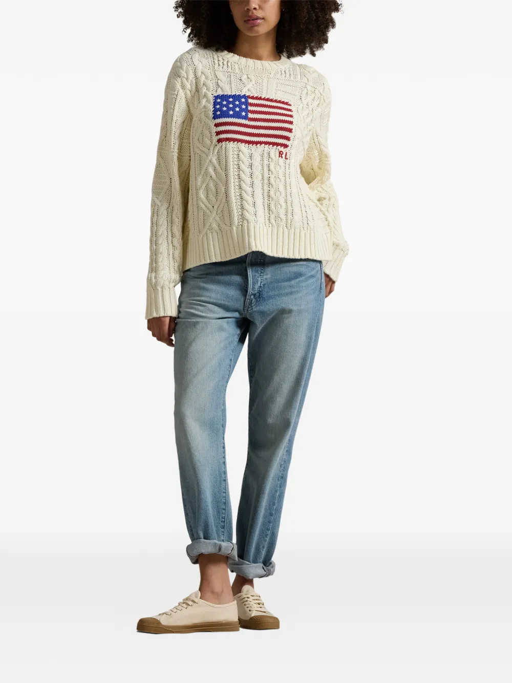 Polo Ralph Lauren Kabelgebreide trui Beige
