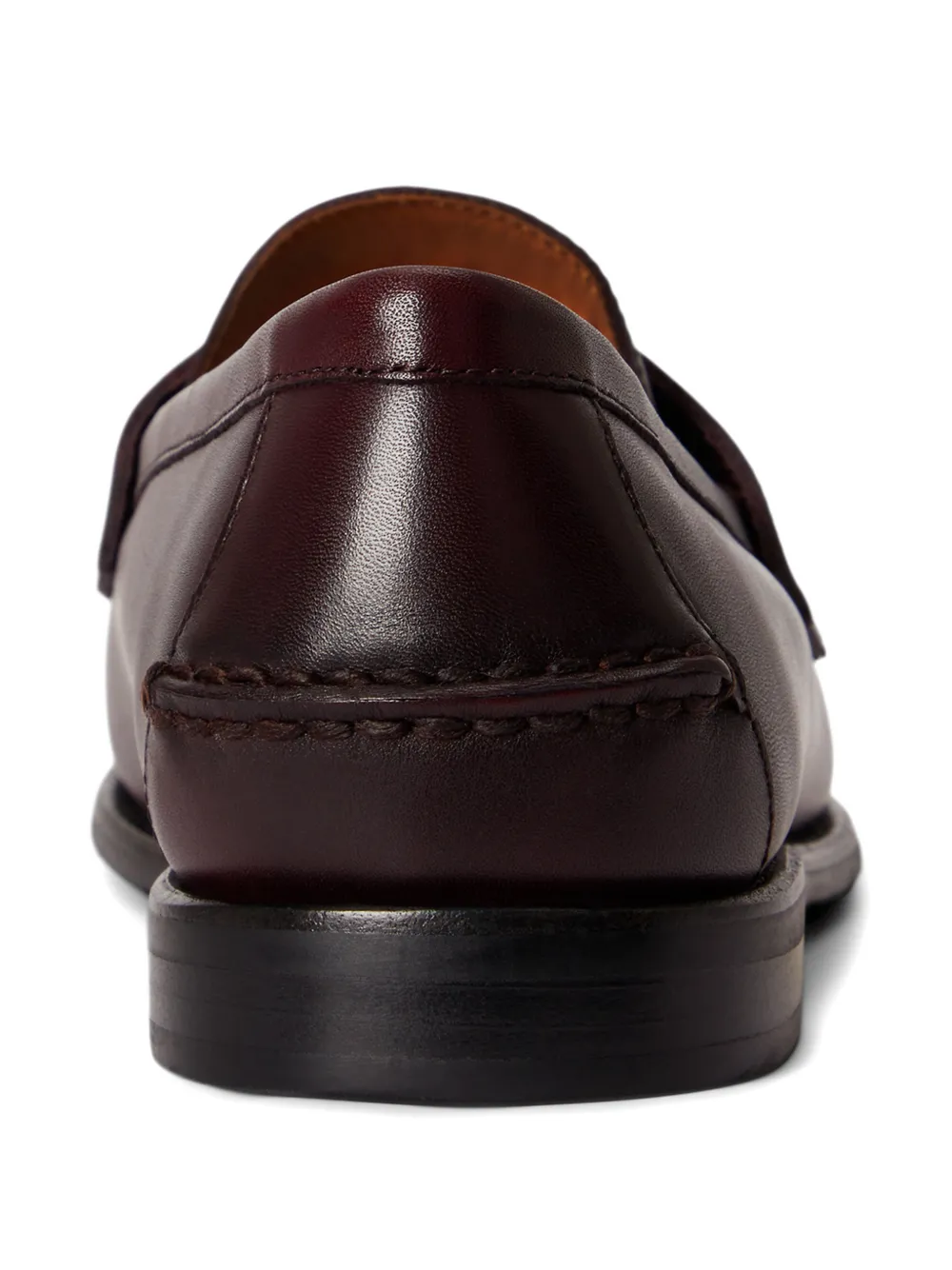 Polo Ralph Lauren Alston penny loafers met stiksel Bruin