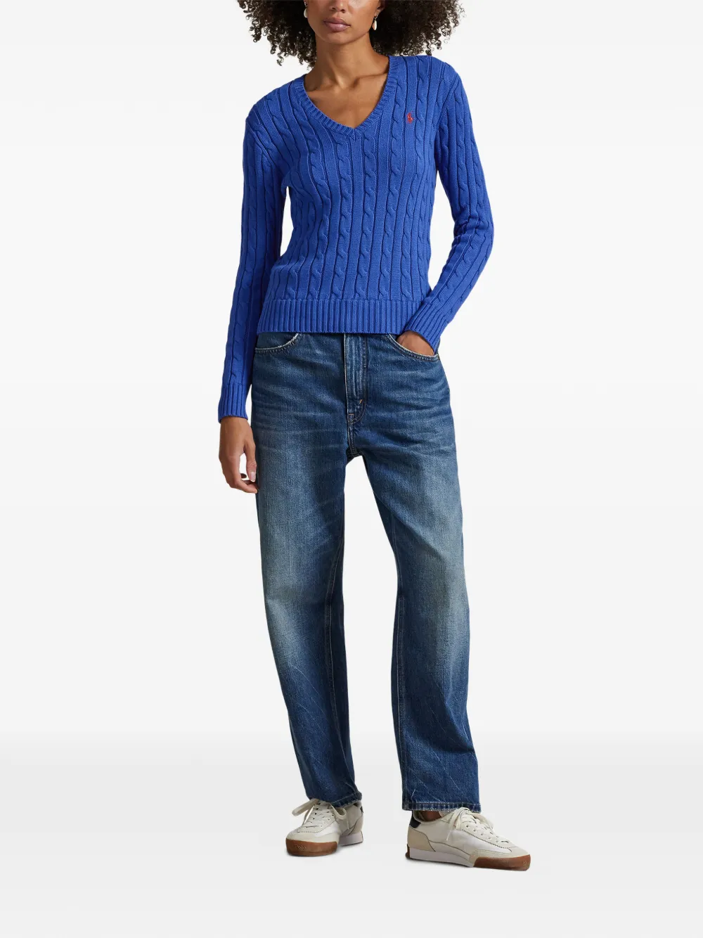 Polo Ralph Lauren Kabelgebreide trui Blauw