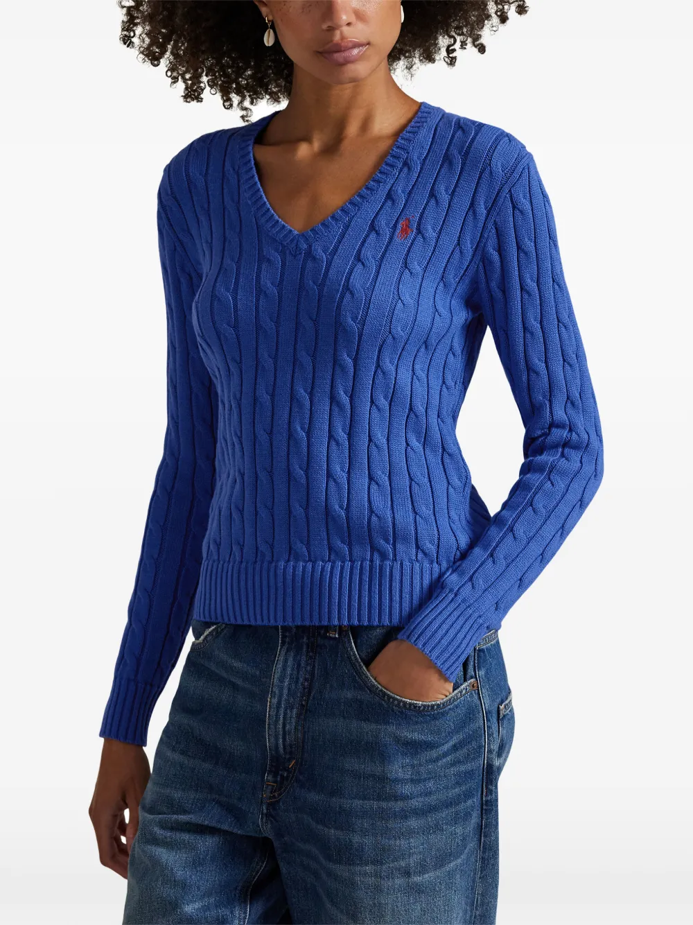Polo Ralph Lauren Kabelgebreide trui Blauw
