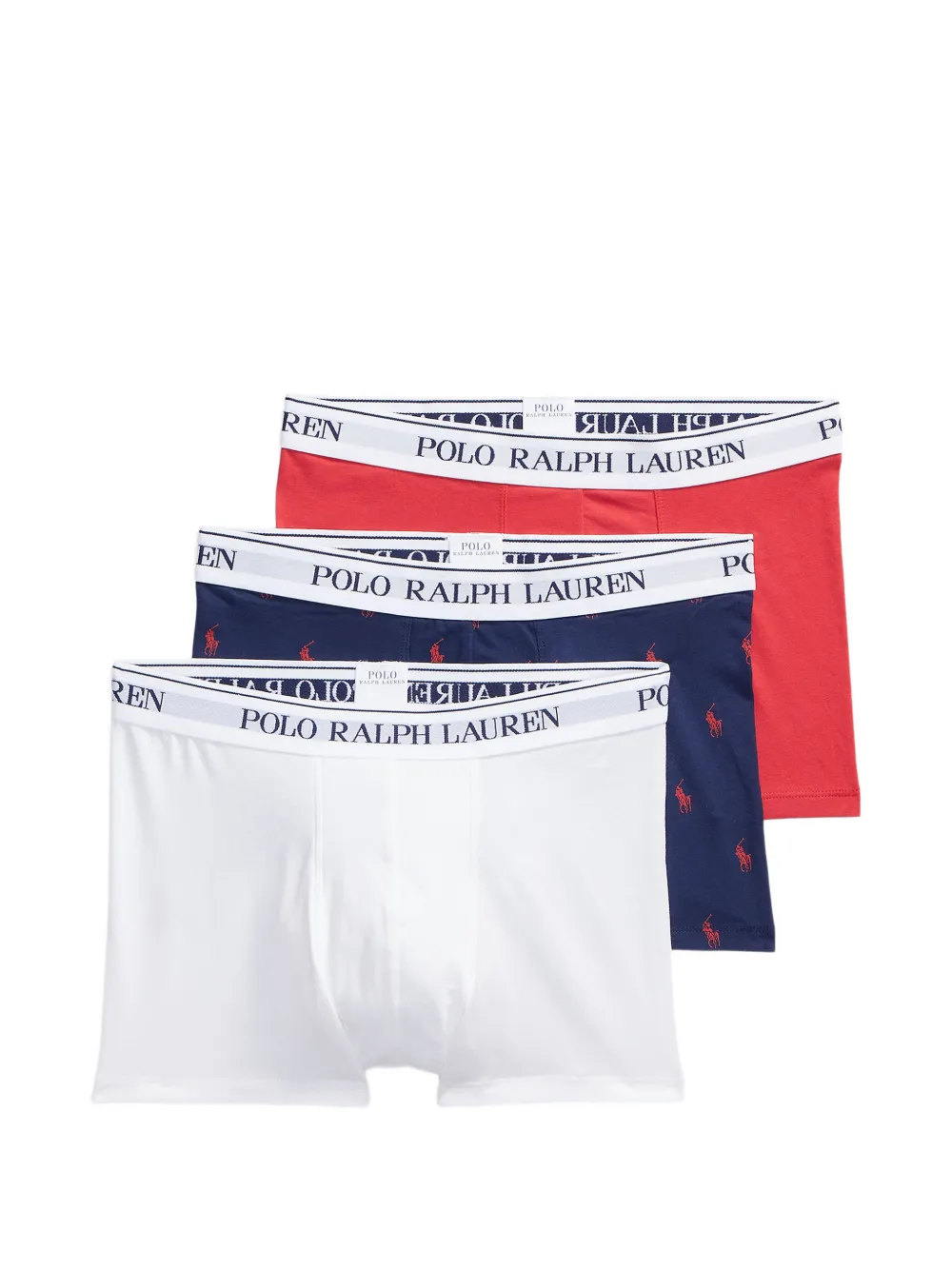 Polo Ralph Lauren Boxer con logo (3 pezzi) - Bianco