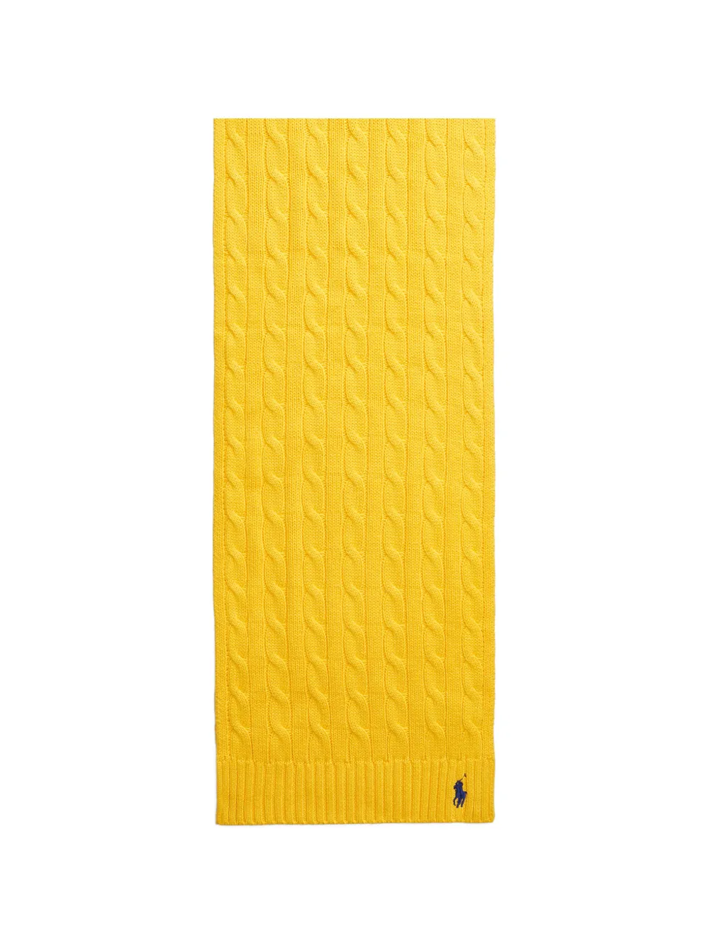 Polo Ralph Lauren Cable-knit Scarf In Yellow