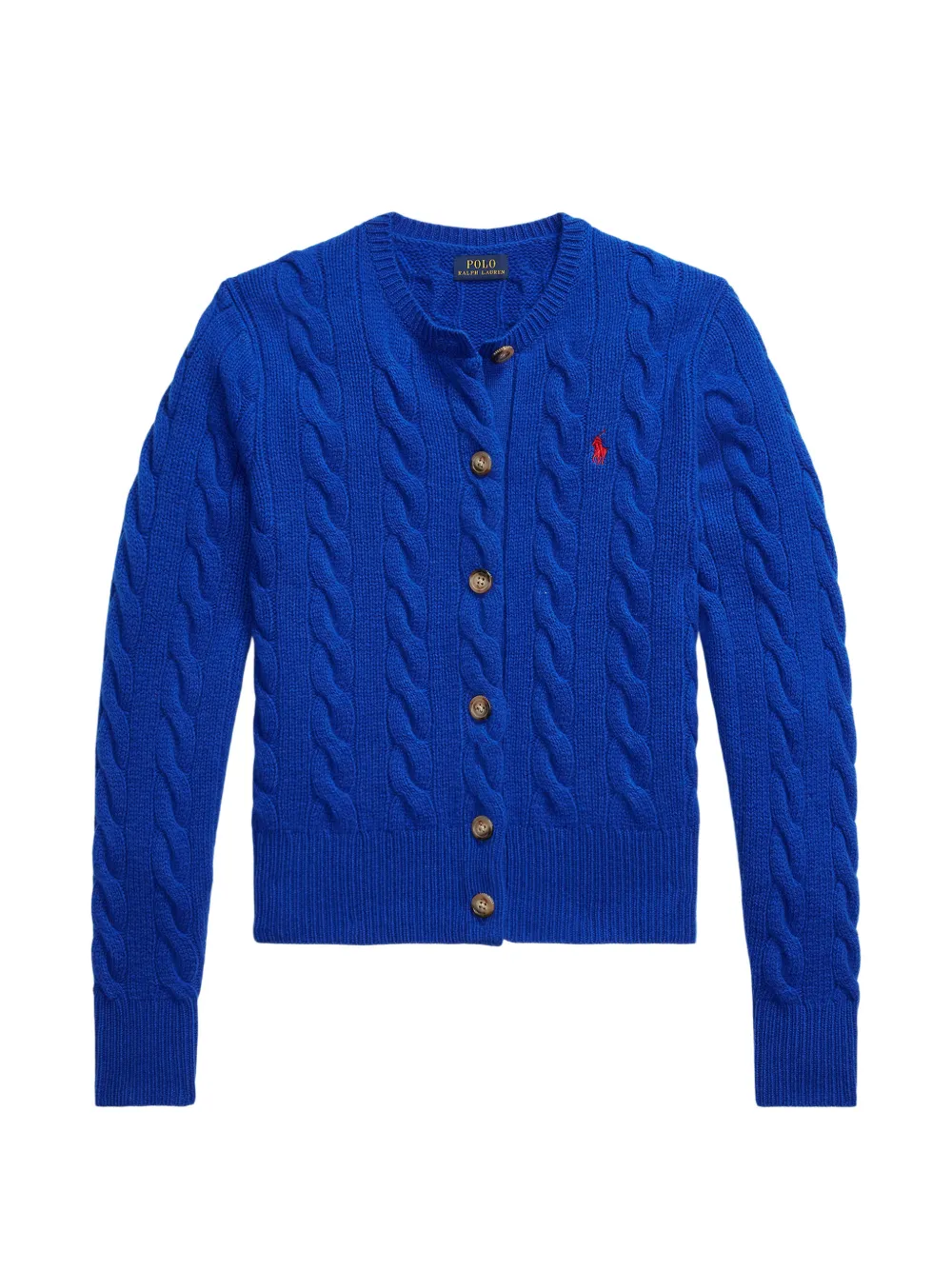 Polo Ralph Lauren Cardigan in maglia a trecce - Blu
