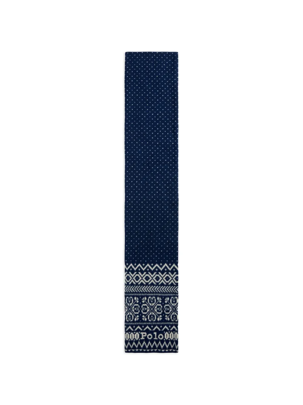 Polo Ralph Lauren Fair Isle motif scarf - Blau