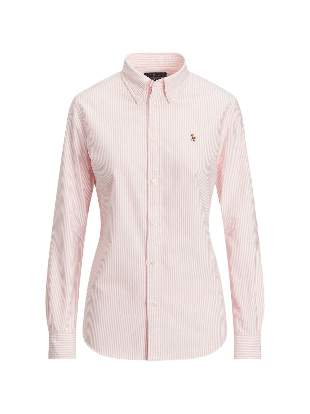 Polo Ralph Lauren Camicia a righe con ricamo - Rosa
