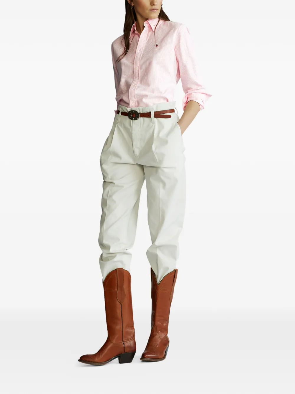 Polo Ralph Lauren Shirt met geborduurd logo Roze