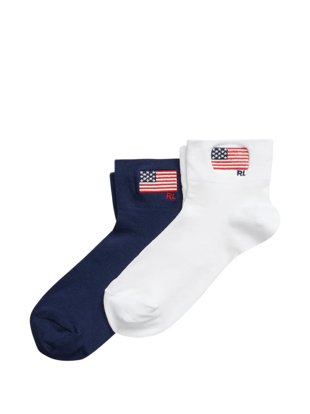 Polo Ralph Lauren flag logo socks (set of two) - Blu