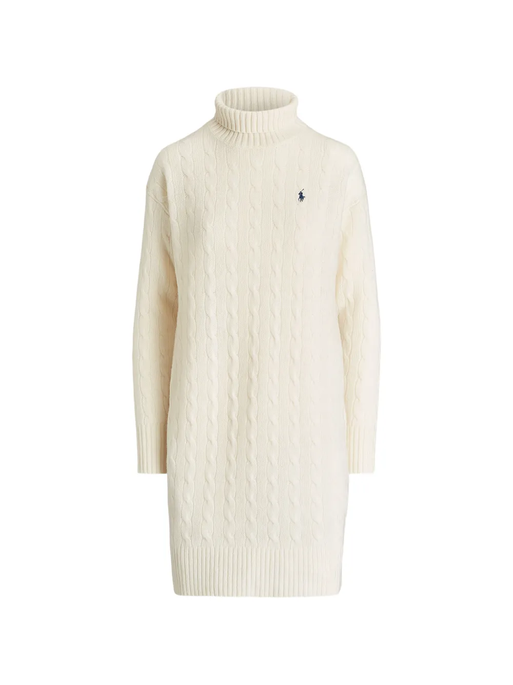 Polo Ralph Lauren cable-knit roll-neck mini dress - Toni neutri