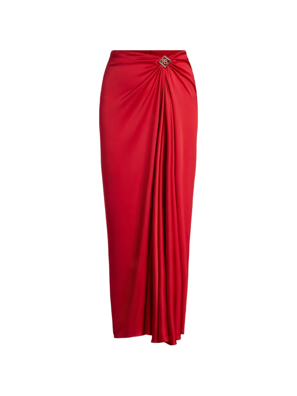 Polo Ralph Lauren Gonna midi Margarethe con fibbia - Rosso