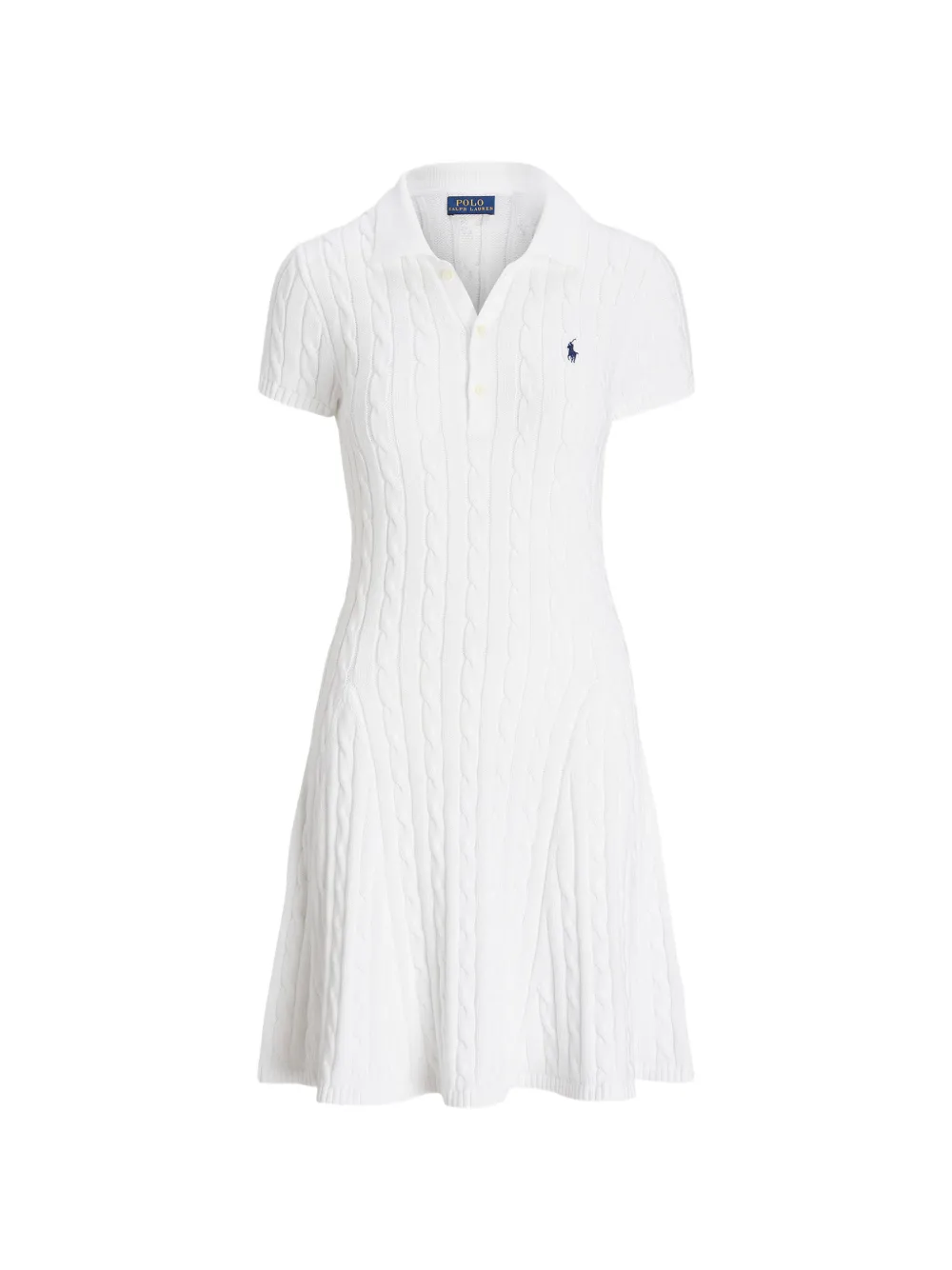 Polo Ralph Lauren cable-knit midi dress - Bianco