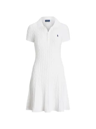 Polo Ralph Lauren ケーブルニット ドレス | ホワイト | FARFETCH JP