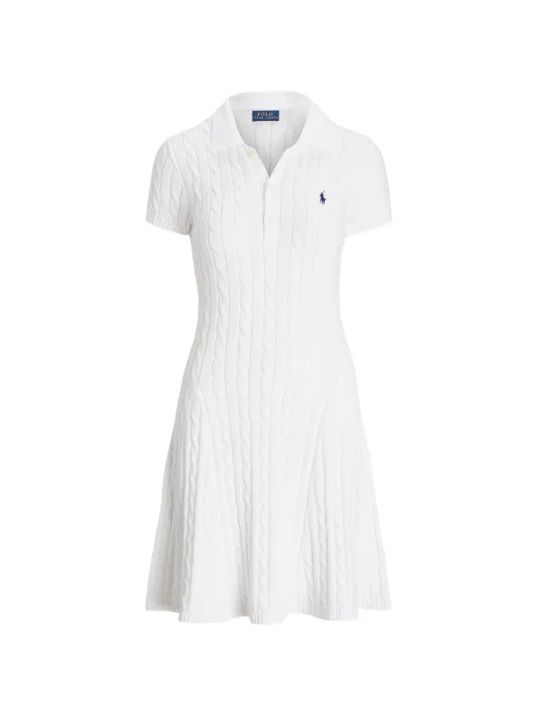 Polo Ralph Lauren ケーブルニット ドレス | ホワイト | FARFETCH JP
