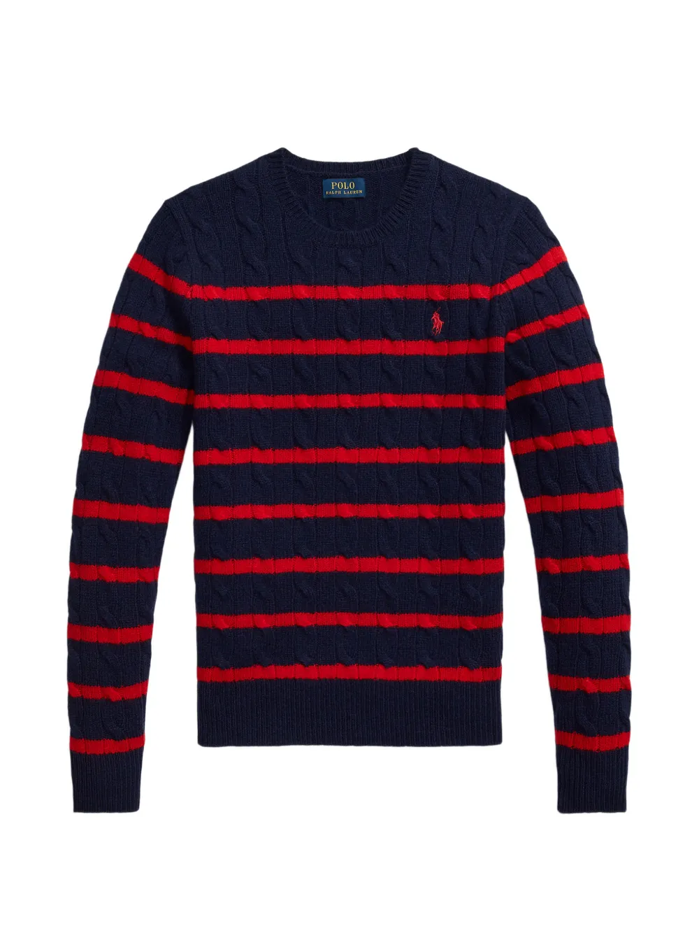 Polo Ralph Lauren striped cable-knit sweater - Blu