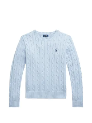Polo Ralph Lauren ケーブルニット Vネックセーター | ホワイト