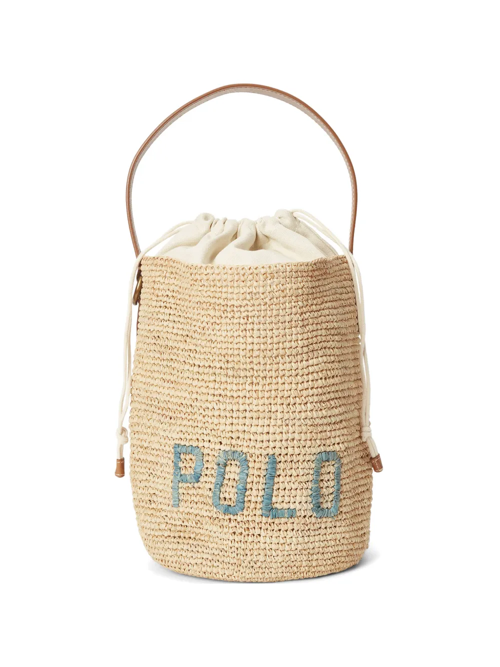 Polo Ralph Lauren raffia bucket bag - Toni neutri
