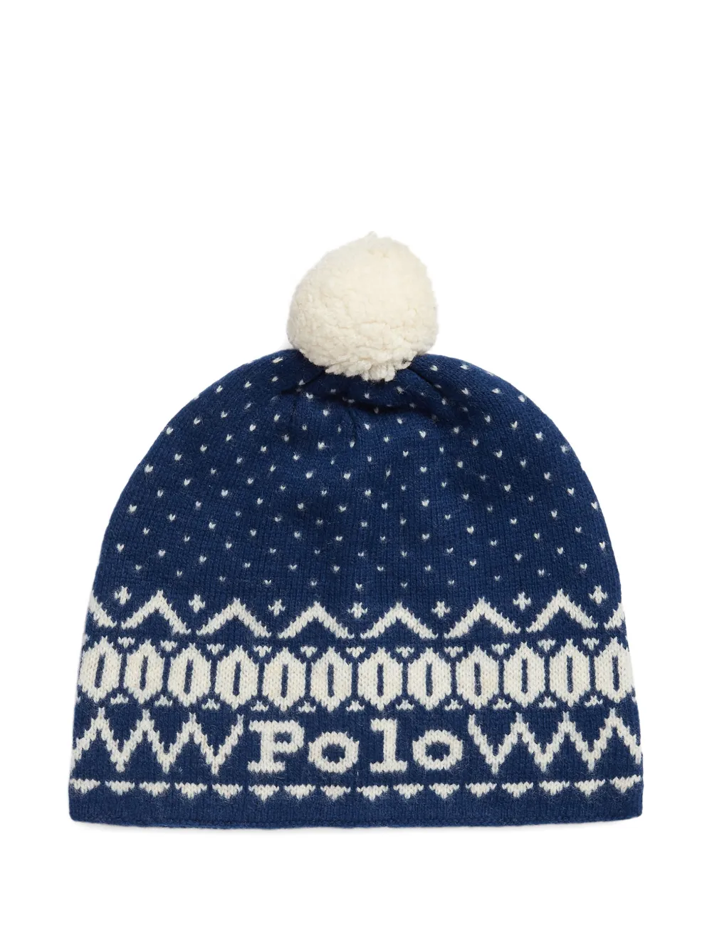 Polo Ralph Lauren pompom beanie hat - Blu
