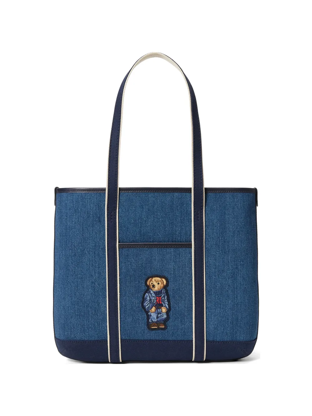 Polo Ralph Lauren embroidered-logo tote bag - Blu