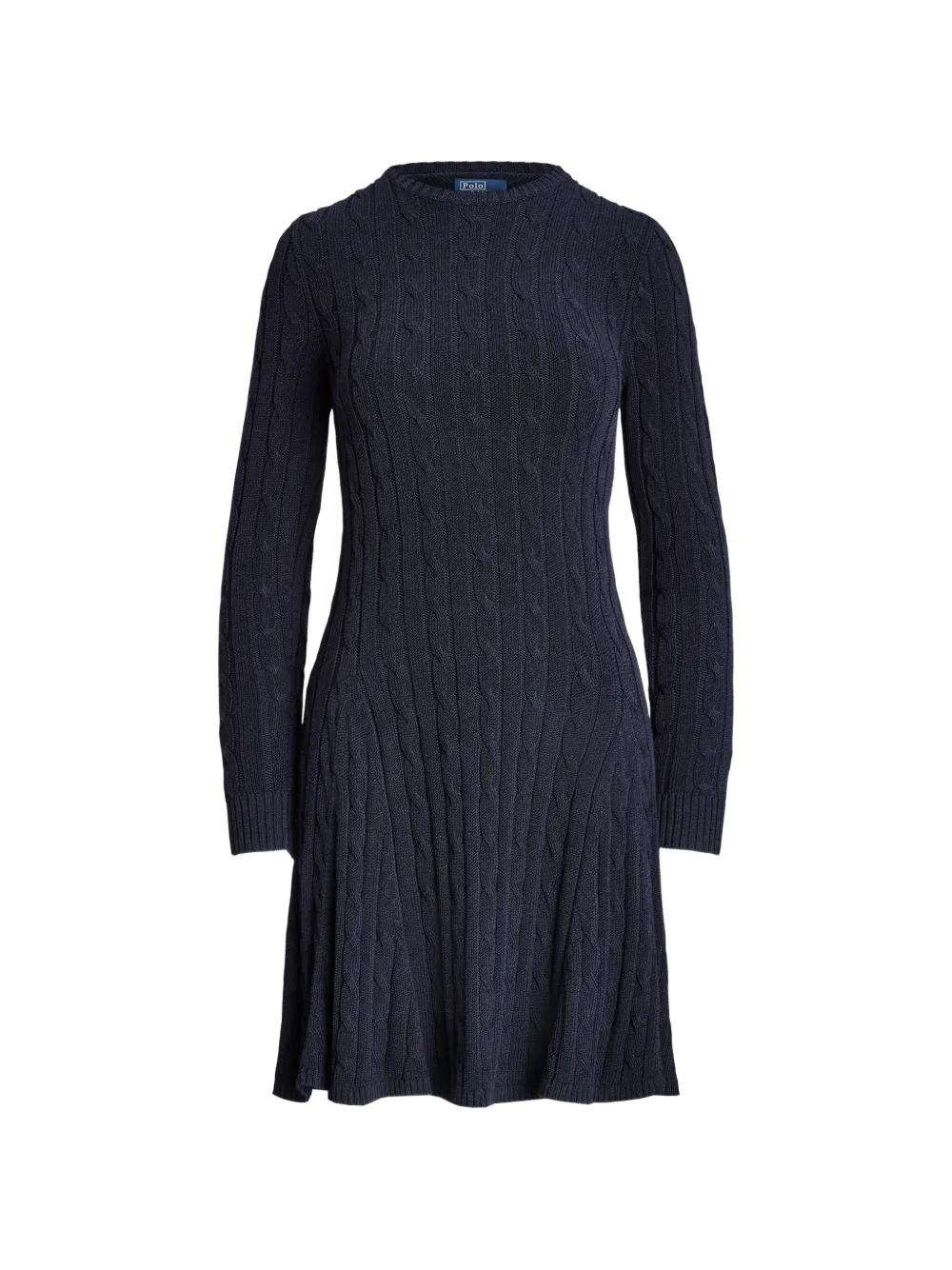 Polo Ralph Lauren Abito svasato in maglia - Blu