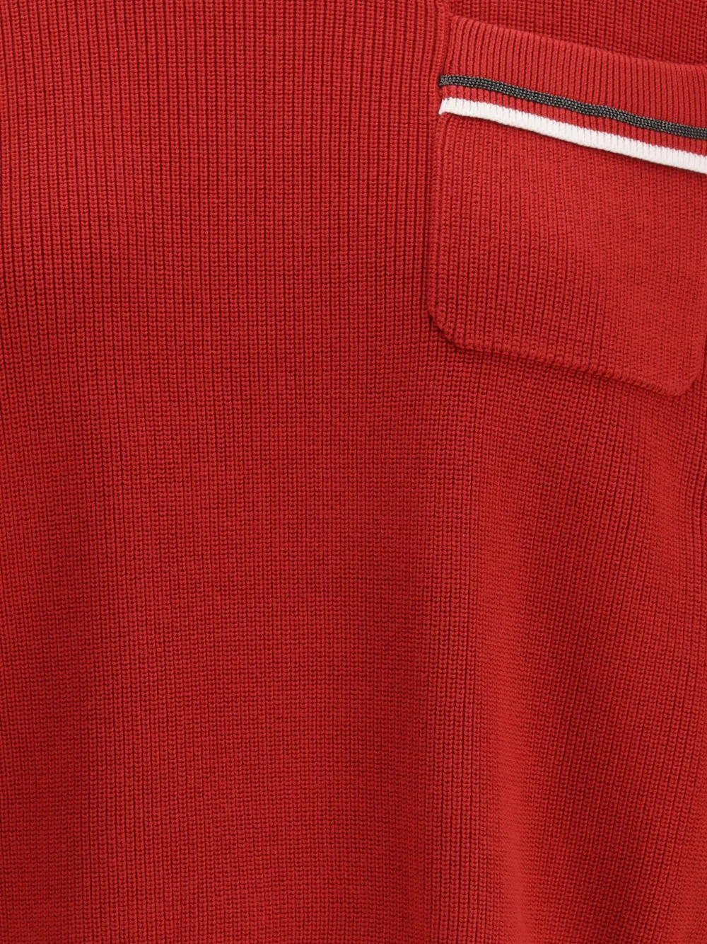  Brunello Cucinelli Patch-pocket Sweater - Red 