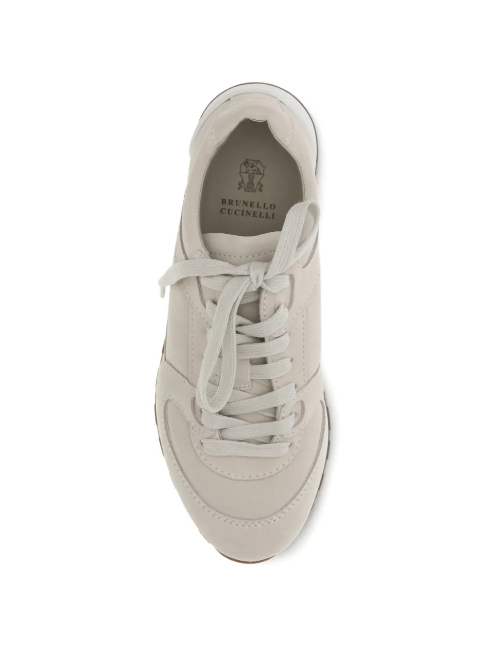 Brunello Cucinelli Sneakers met vlakken Beige