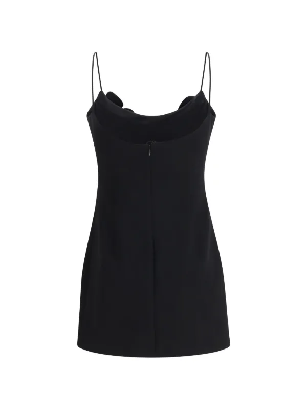 Magda Butrym rosette-detail Mini Dress | Black | FARFETCH