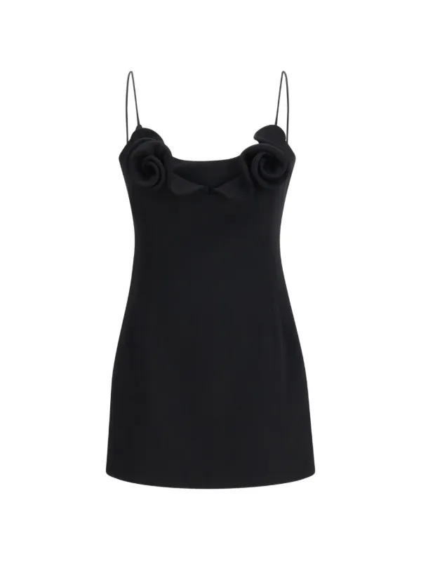 Magda Butrym rosette-detail Mini Dress | Black | FARFETCH Magda Butrym rosette-detail Mini Dress | Black | FARFETCH