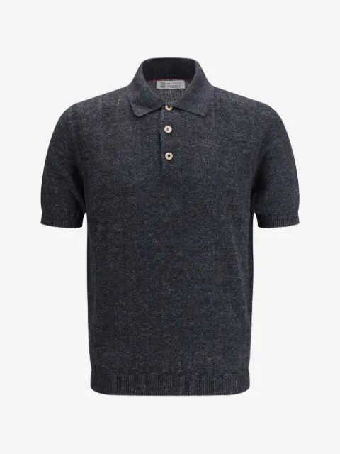 Brunello Cucinelli button short-sleeve polo shirt