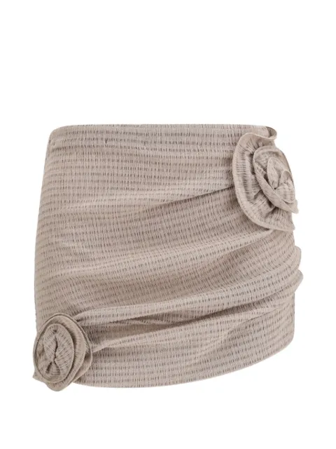 Magda Butrym flower-appliqué mini skirt