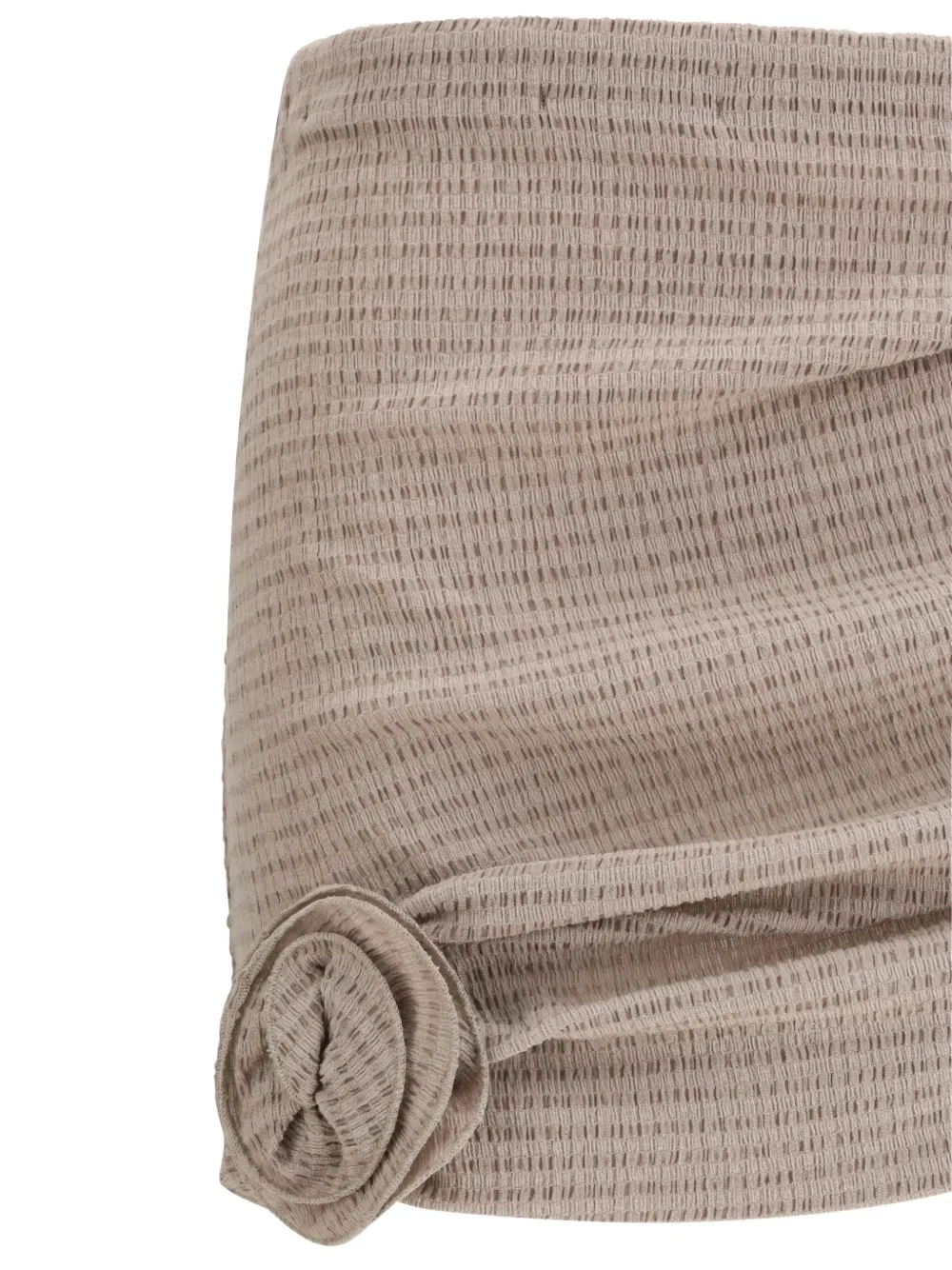 Magda Butrym Mini-rok met bloemapplicatie Bruin