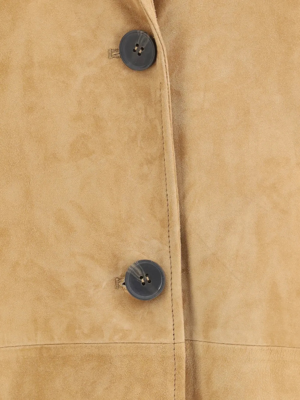  S.w.o.r.d 6.6.44 Button Suede Coat - Neutrals 