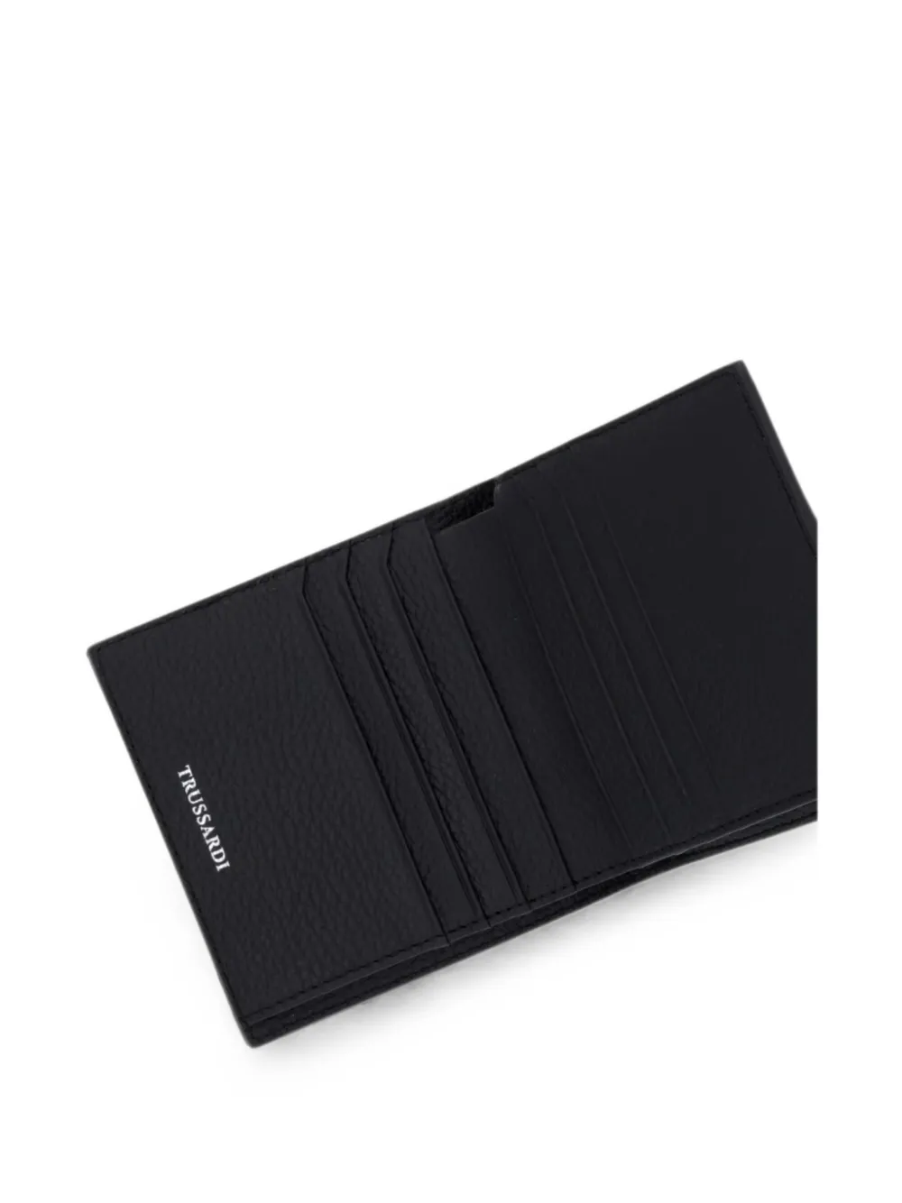 Trussardi Portemonnee met textuur Zwart