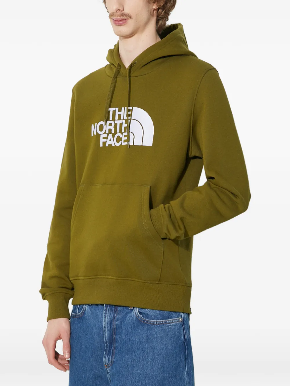 The North Face logo hoodie Groen