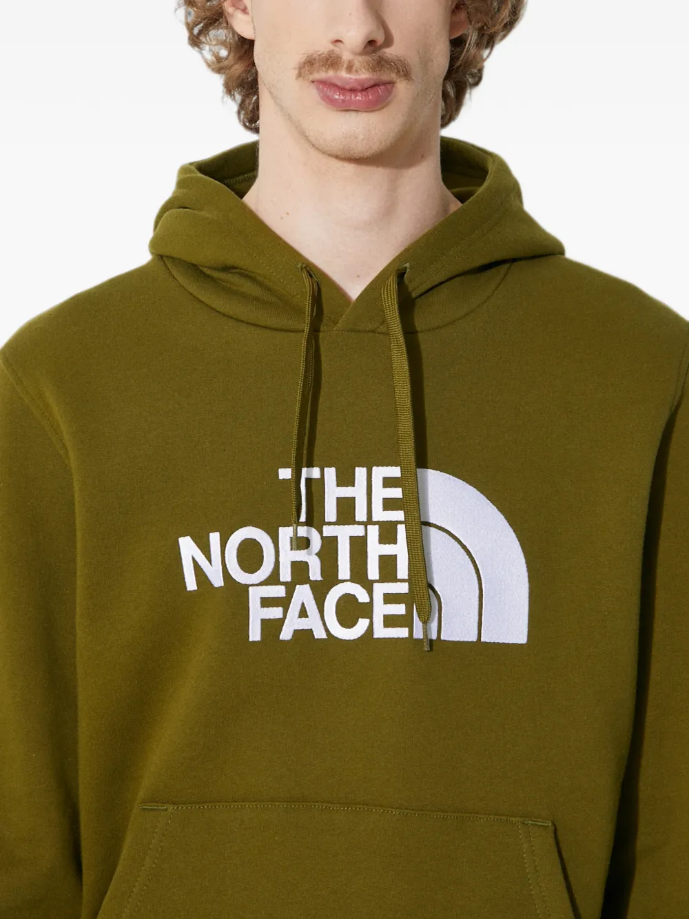 The North Face logo hoodie Groen