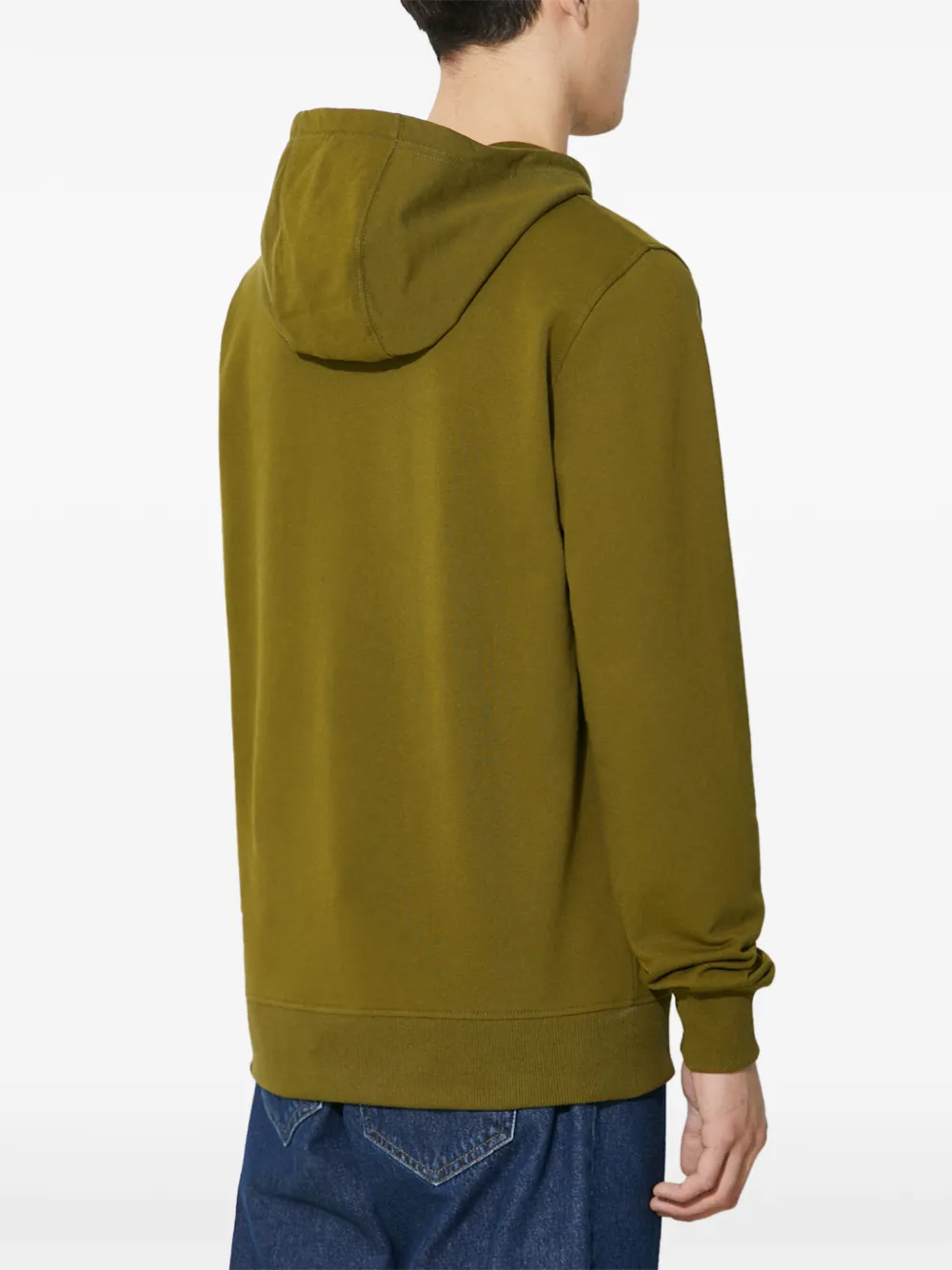 The North Face Hoodie met logoprint en trekkoord Groen
