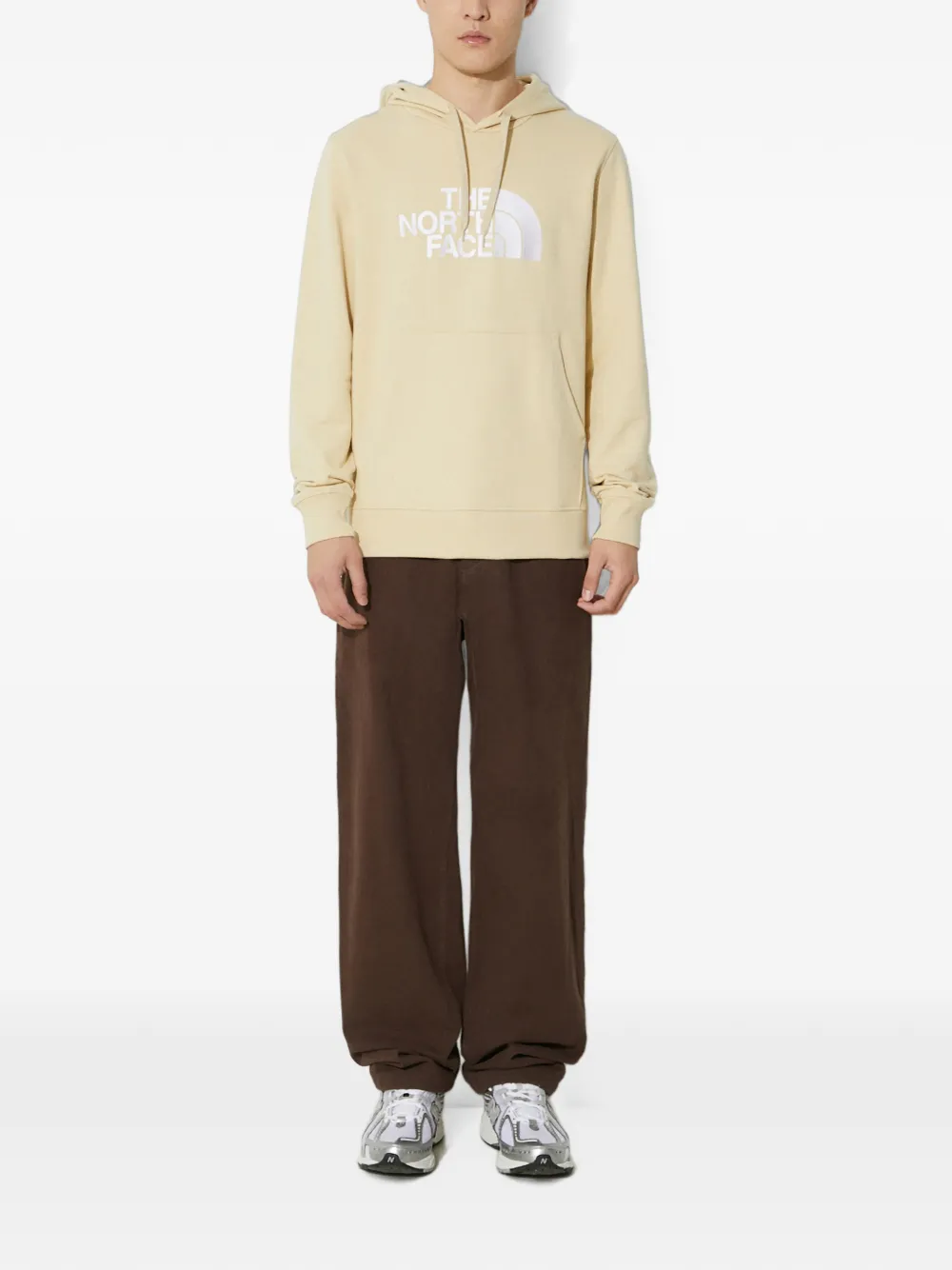 The North Face Hoodie met geborduurd logo Beige