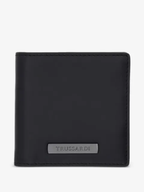Trussardi logo-plaque bi-fold wallet