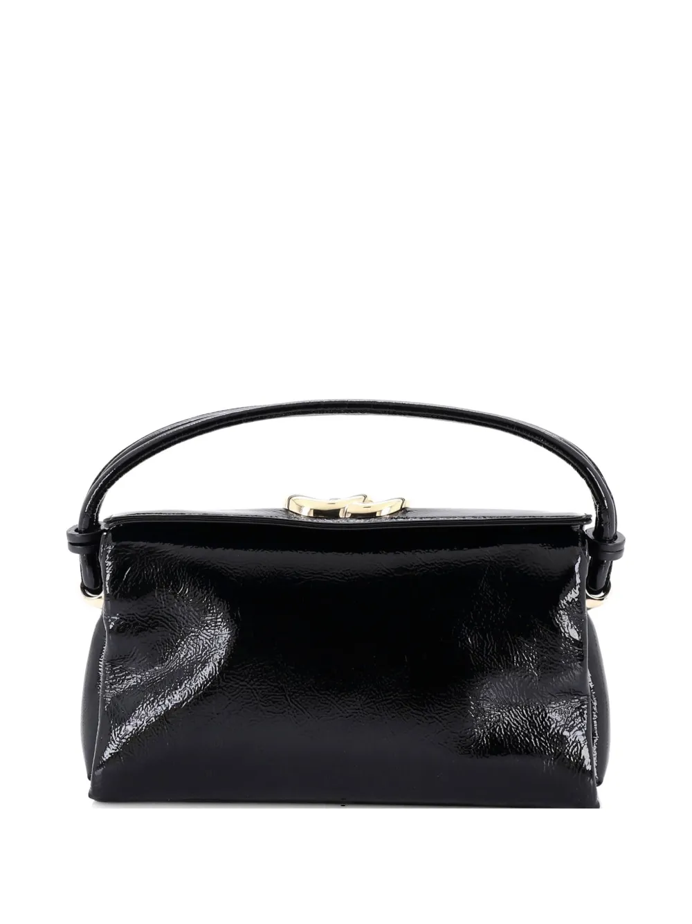 Gucci Pre-Owned GG Soft Top Handle Bag Patent Small satchel - Nero