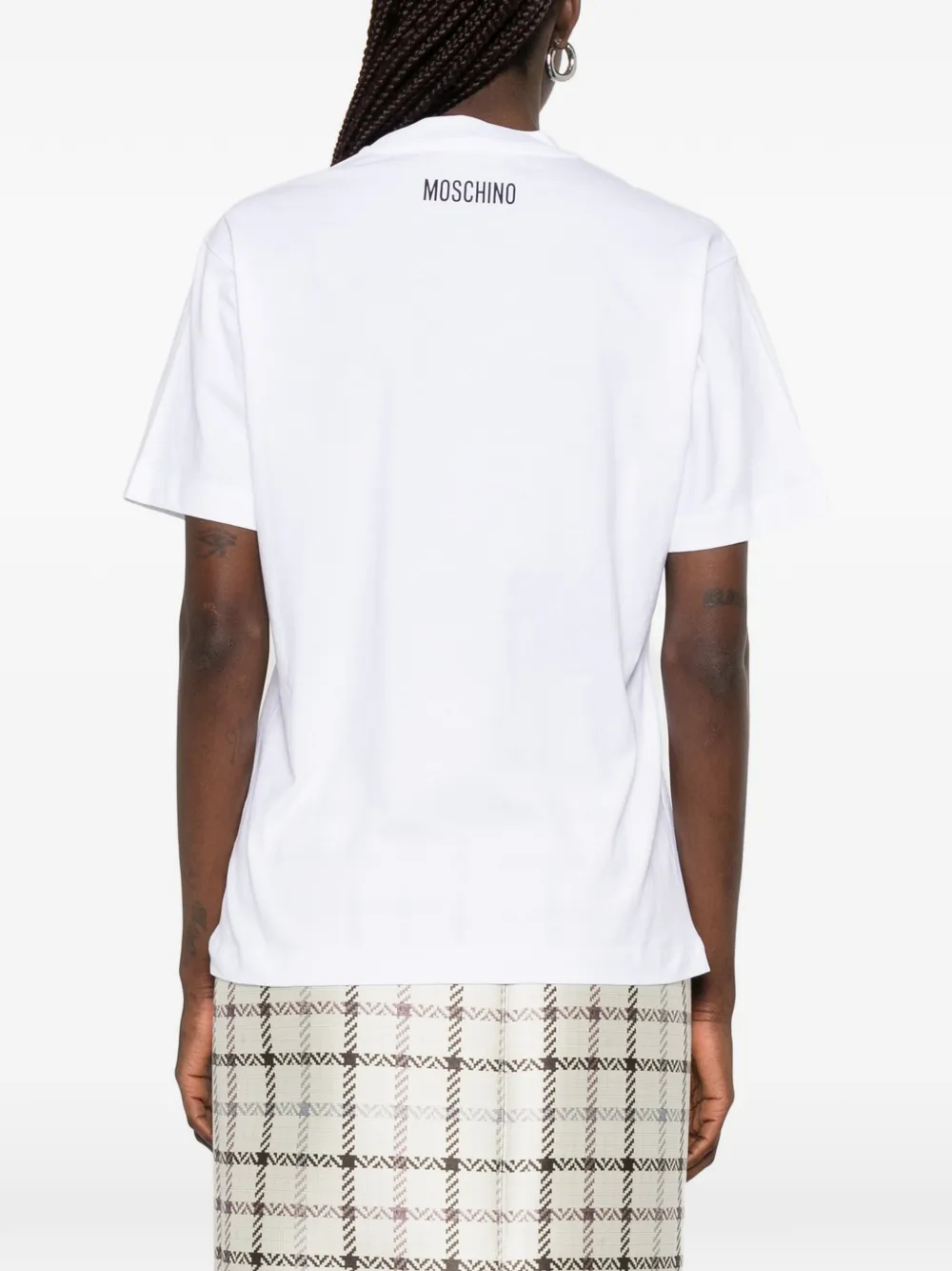 Moschino T-shirt met grafische print Wit