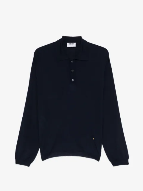 Moschino button logo polo shirt