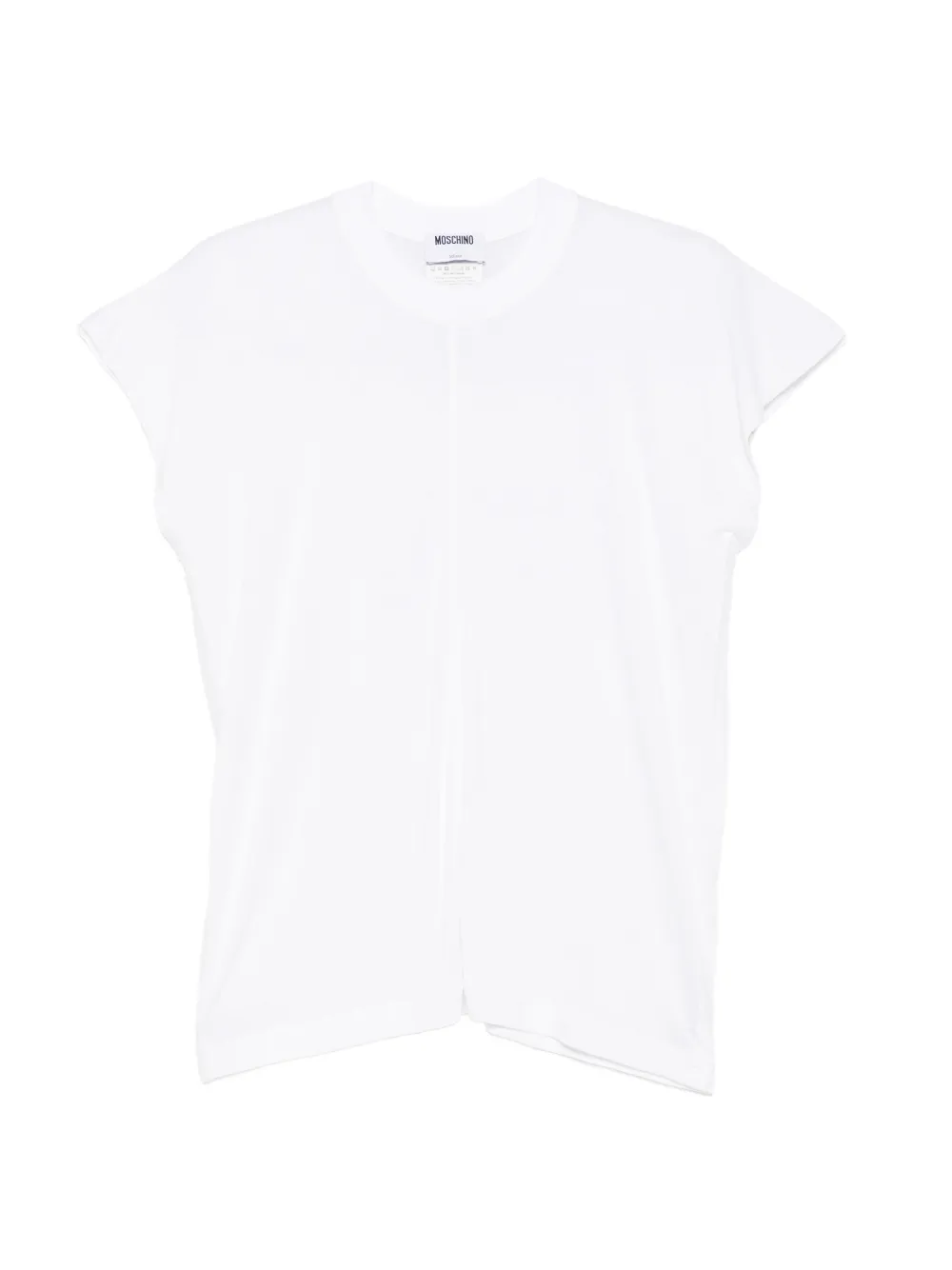 Moschino logo-tag T-shirt - Weiß