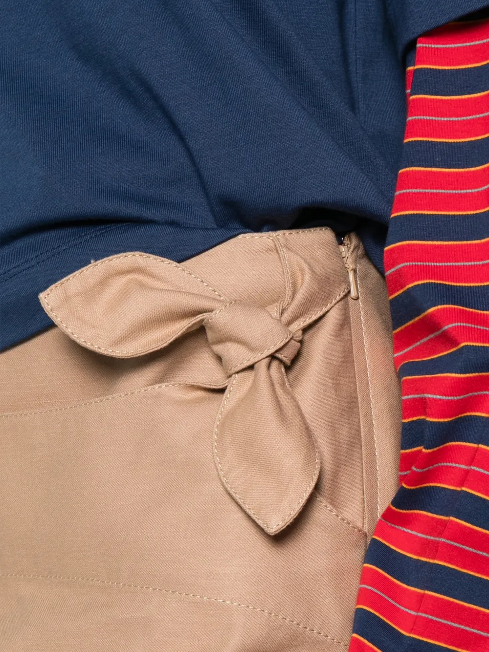 Moschino Mini-rok met strikdetail en A-lijn Beige